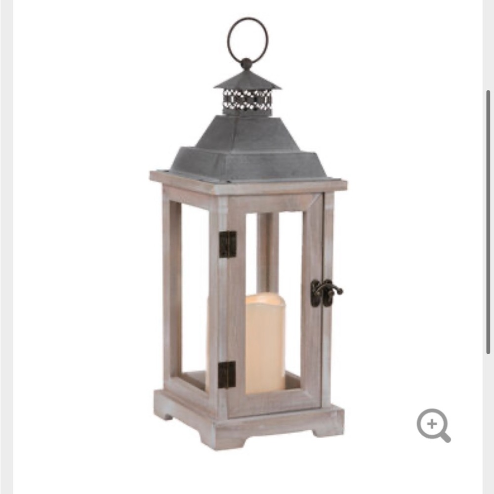 White washed lanterns from Hobby Lobby